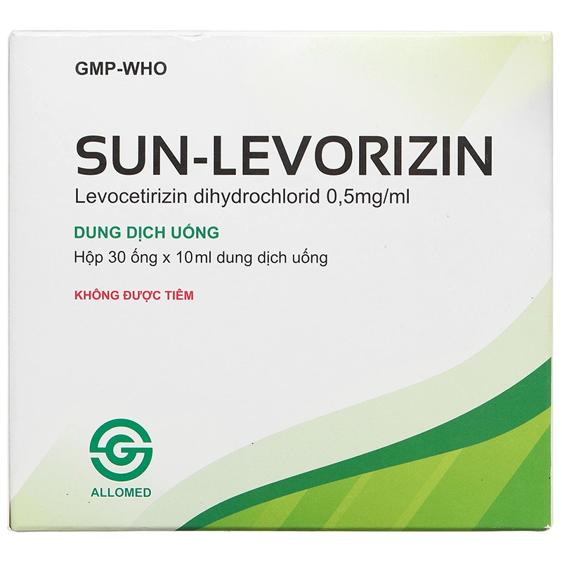 SUN-LEVORIZIN trị các triệu chứng viêm mũi dị ứng, mày đay (30 ống x 10ml) - 2